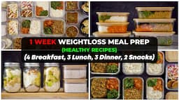 Meal Prep with Me - One Week of Eating Healthy Recipes for Weight-Loss - Zeelicious Foods