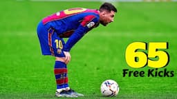 Lionel Messi - All 65 Free Kick Goals in Career.HD