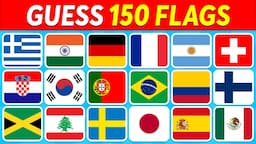 🚩 Guess the Country by the Flag Quiz 🌎 | Can You Guess the 150 Flags?