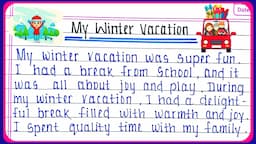 My winter vacation essay in English | Essay on Winter Vacation | how I spent my winter vacation