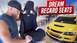 Installing My DREAM Seats Into The Evo 8! (Recaro Sportster GT)