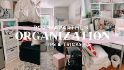 HOW TO ORGANIZE YOUR DORM ROOM | dorm room organization hacks