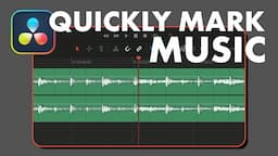 Quick way to mark music beat in DaVinci Resolve Tutorial