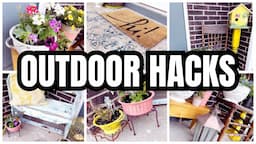 EASY outdoor DIY projects - Tons of outdoor decor inspiration