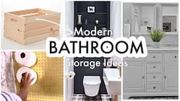 DIY BATHROOM MAKEOVER AND ORGANIZATION IDEAS WITH CRATES!