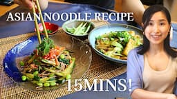 EASY JAPANESE NOODLE RECIPES in 15mins! Vegan & kid's friendly& budget-friendly^^