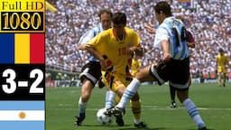 Romania 3-2 Argentina World Cup 1994 | Full highlight | 1080p HD