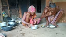 rural very poor grandma cooking & eating life|| what type food eating indian village poor man