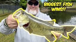 Father Vs. Son BASS Fishing Competition (BIGGEST Fish WINS!!!)