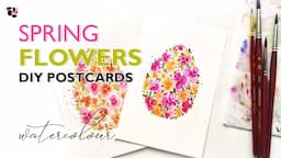 Spring Watercolor Flowers Beginner Friendly Tutorial