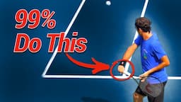 Why 99% of Tennis Pros swing this way...(Drill included)