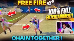 FreeFire X Chained Together + MBG SQUAD = 100% Entertainment 🤣🔥  Free Fire Telugu - MBG ARMY