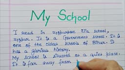 30 lines on My School in English| Essay on My School in Eng|Essay on My School 10 lines in English