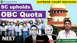 SC decision on NEET 2021 | OBC Quota | What's next? | Full Story