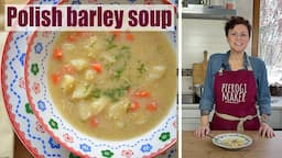 Simple Barley Soup KRUPNIK - cooking Polish food.