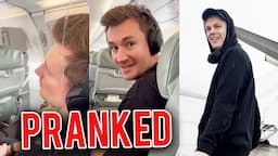 I GOT PRANKED ON THE PLANE