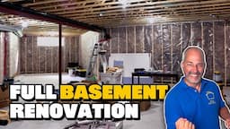 TIME LAPSE Basement Renovation in 10 Mins