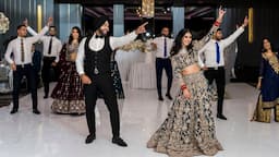 PUNJABI WEDDING RECEPTION DANCE PERFORMANCE | EKJOT & SATPREET | SYDNEY, AUSTRALIA