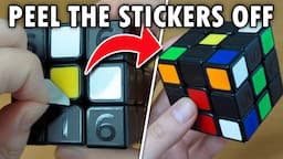 We are OFFICIALLY Peeling Stickers now... Rubik's Coach Cube