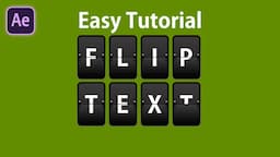 Create a Flip Text Animation in After Effects - After Effects Tutorial