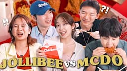 Koreans’ First Time Trying Jollibee & McDonald's in the Philippines! (ft. Jolly Spaghetti)