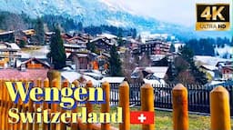 Awe-Inspiring Journey: Lauterbrunnen to Wengen –Magical Swiss Alpine Village 4K 60fps Nature Walk🚶