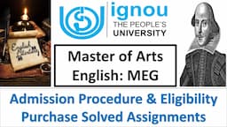 IGNOU MA English || Complete Course, Eligibility, Fee & MEG Subject Details