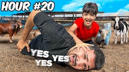 Saying Yes to my lil brother for 24 hours !