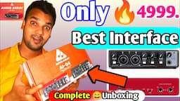 सिर्फ😳5 हज़ार का साउंड कार्ड 🔥Audio array Full review Video, Interface Full Unboxing video