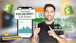 ₹60 Lakhs in 30 Days w/ Indian Dropshipping FULL CASE STUDY (PRODUCT & PROFIT REVEALED!)