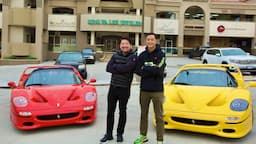 Driving my Red and Yellow F50's with Daniel Wu! | Ferrari Collector David Lee