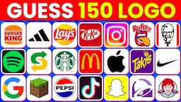 Guess The Logo in 3 Seconds | 150 Famous Logos | Logo Quiz 2024