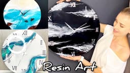 Resin Art. Clock. DIY.