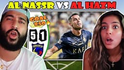 850 GOALS FOR KING RONALDO😱 Al NASSAR VS Al HAZM REACTION!