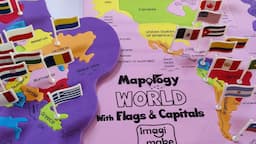 World Map Countries Capitals & Flags | Best Educational puzzle aid | ImagiMake Mapology Toy Review