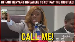 DOLTON MAYOR TIFFANY HENYARD Threatens To Not Give Trustees Their Paychecks For Disagreeing With Her