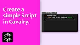 Features | Create a simple Script in Cavalry