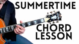 Beginning Jazz Guitar! Learn how to play SUMMERTIME (Tabs)