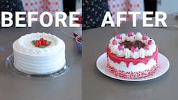 Turning A $20 Grocery Store Cake Into A DIY Masterpiece