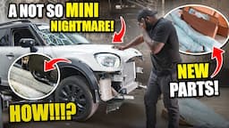 REBUILDING A CRASH DAMAGED 2020 MINI COUNTRYMAN IS DEPRESSING!!! - PART 2