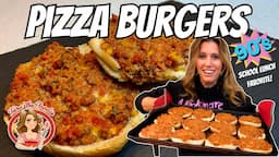 90s School Lunch Favorite: Pizza Burgers | Tara the Foodie