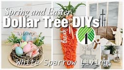 🥕 ✝️ 5 HIGH END DOLLAR TREE DIYS FOR SPRING & EASTER HOME DECOR | CARROT WREATH | GOOD FRIDAY