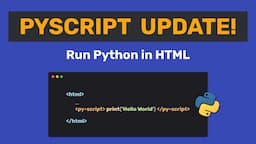 PyScript is officially here!🚀 Build web apps with Python & HTML