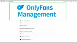 OnlyFans Agency Notion Template for SOPs, Automation and Team Management