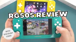 Anbernic RG505 Review - Android 12 retro gaming handheld with discount code