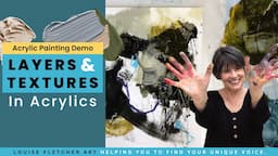 How to create layers and textures in acrylics