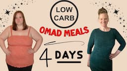 LOW CARB DIRTY KETO MEALS | 4 Days of Eating OMAD | One Meal A Day recipes | Low Carb OMAD meals