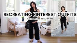 *PETITE* Recreating Spring Outfits From Pinterest At 23 Weeks Pregnant!