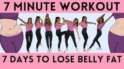 7 DAY CHALLENGE 7 MINUTE WORKOUT TO LOSE BELLY FAT - HOME WORKOUT TO LOSE INCHES   Lucy Wyndham-Read