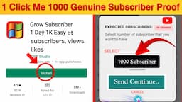 Live Proof🔴1 Click में 1000 Real Subs देखो फिर मानो - Subscriber Kaise Badhaye 2022